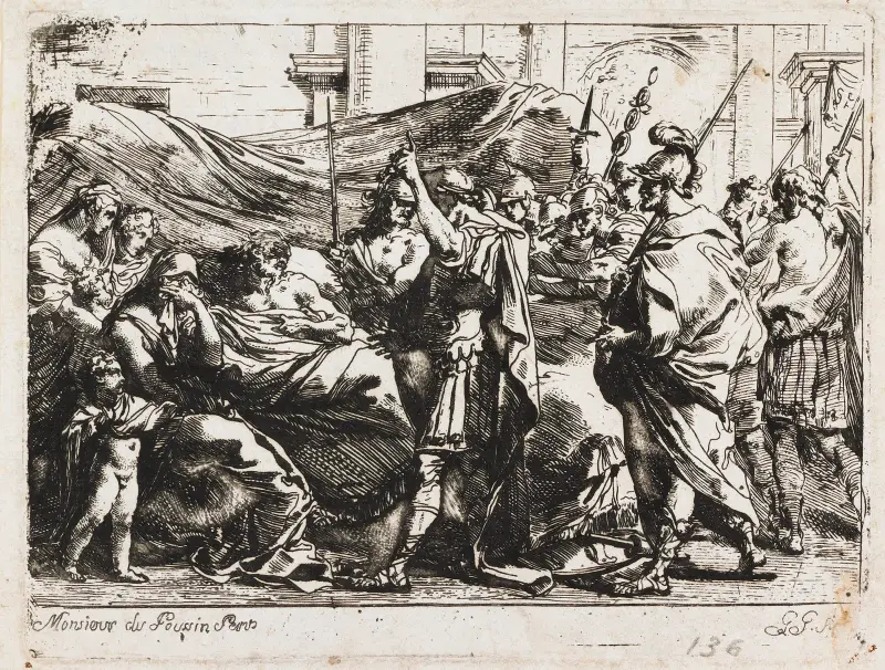 The Death of Germanicus av Gaetano Gandolfi