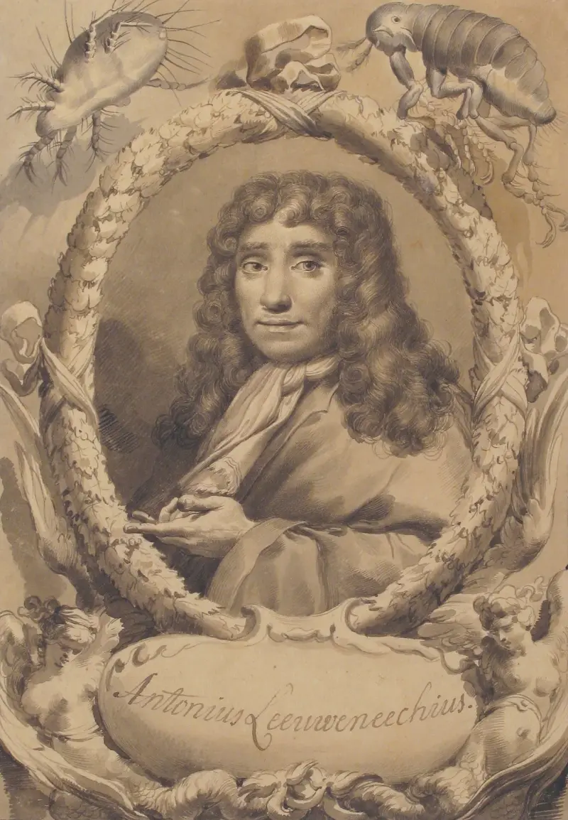 The Dutch Microscopist Anton van Leeuwenhoek av Gaetano Gandolfi