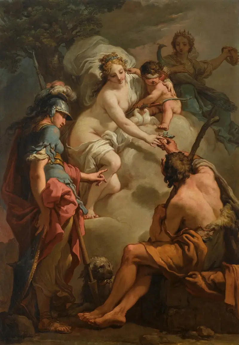 The Judgement of Paris av Gaetano Gandolfi
