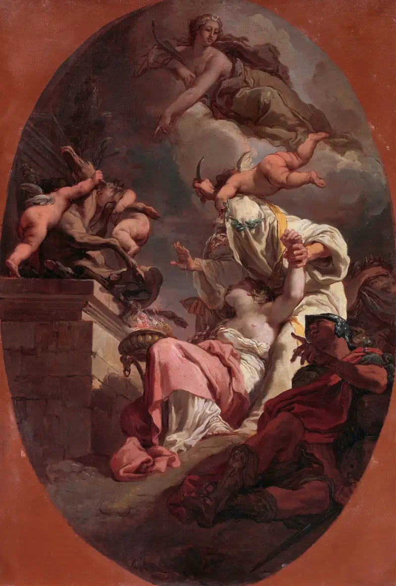 The Sacrifice of Iphigenia av Gaetano Gandolfi
