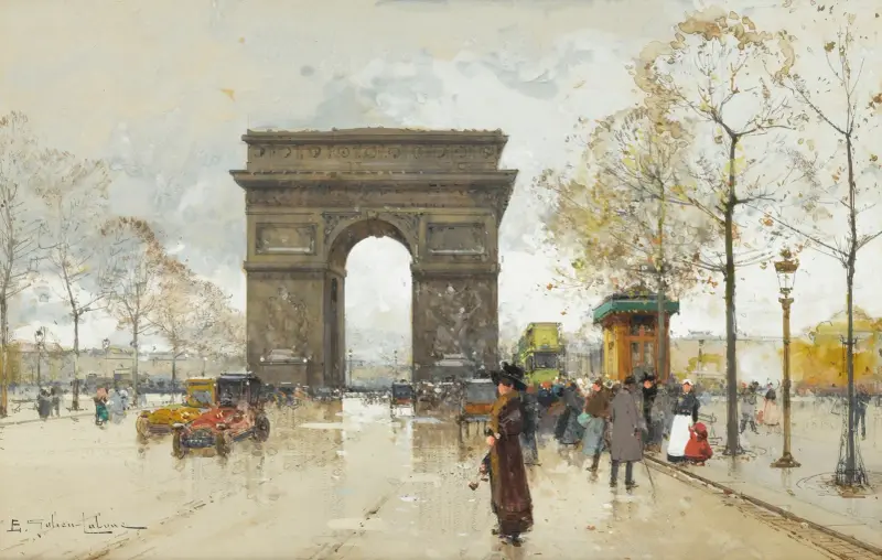 L’arc De Triomphe av Eugène Galien-Laloue