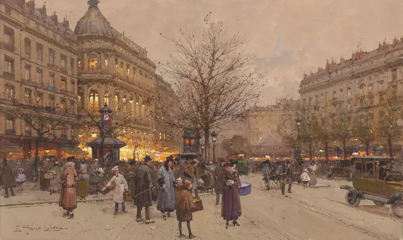 Le Boulevard vers la Pont av Eugène Galien-Laloue