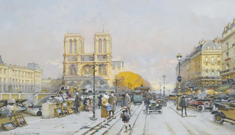 Notre Dame, Eugène Galien-Laloue