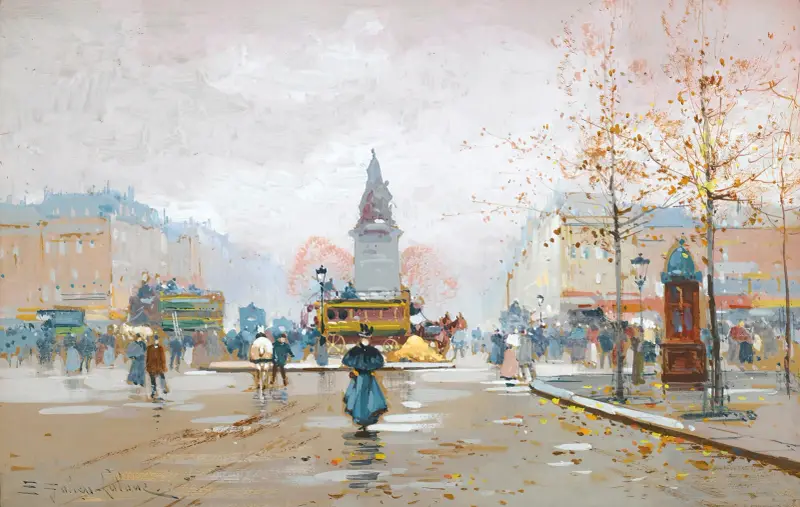Place Clichy von Eugène Galien-Laloue
