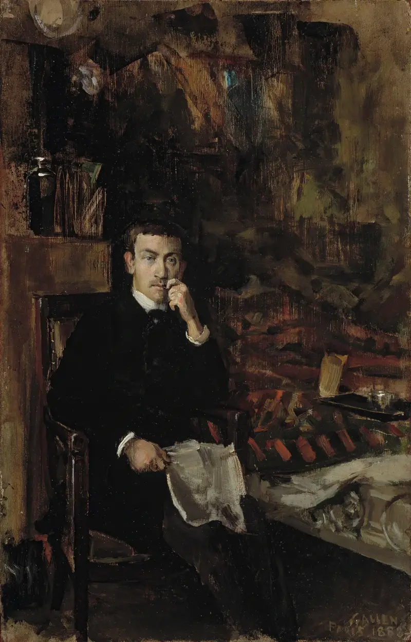 Bohême, portret norweskiego artysty C. A. Dørnbergera, Akseli Gallen-Kallela