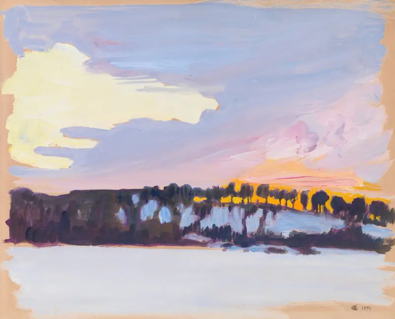 Abendlandschaft von Akseli Gallen-Kallela