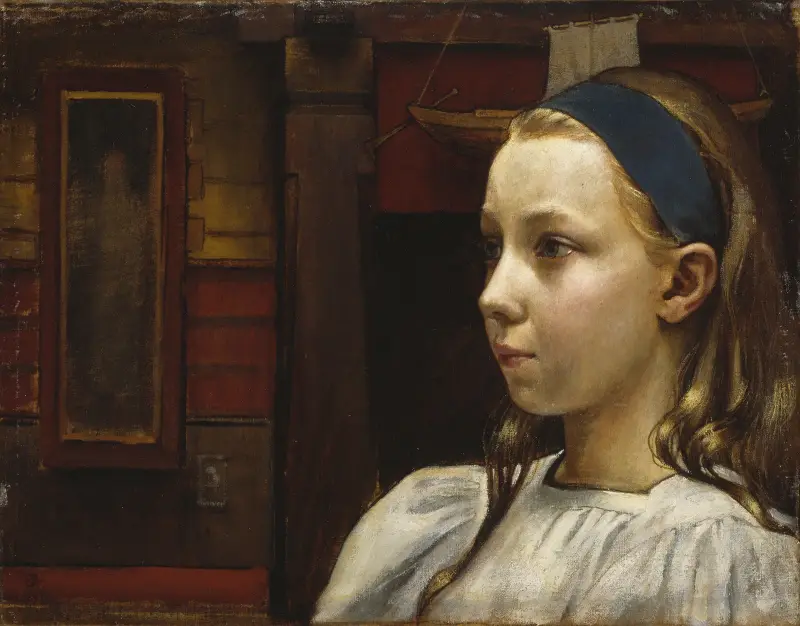 Head of a Girl, Little Anna av Akseli Gallen-Kallela