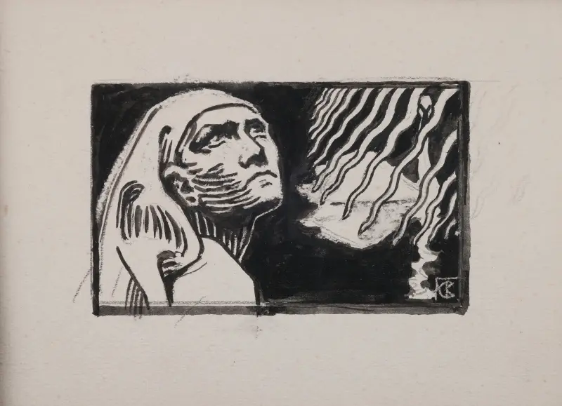 Koru-Kalevala, The Illustrated Kalevala, Lemminkäinen’s Mother, Tuonela’s Swan av Akseli Gallen-Kallela