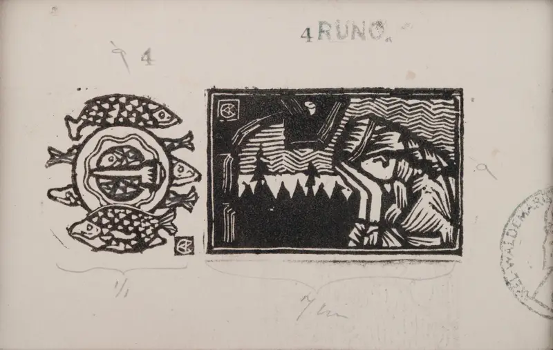 Koru-Kalevala, den illustrerade Kalevala, dikten IV av Akseli Gallen-Kallela