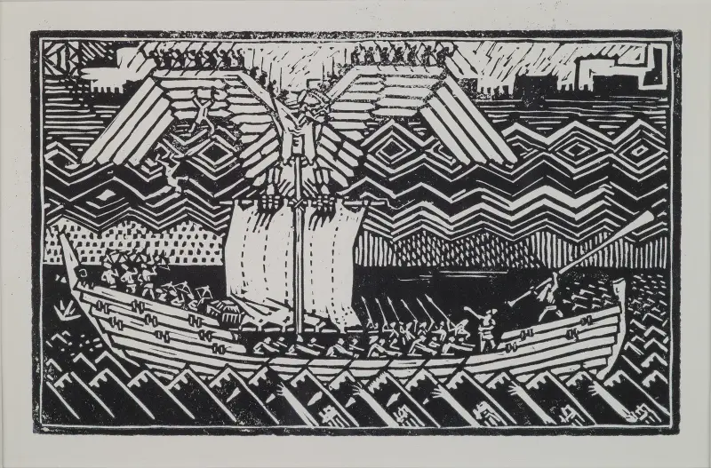Koru-Kalevala, The Illustrated Kalevala, Sampolaiva av Akseli Gallen-Kallela