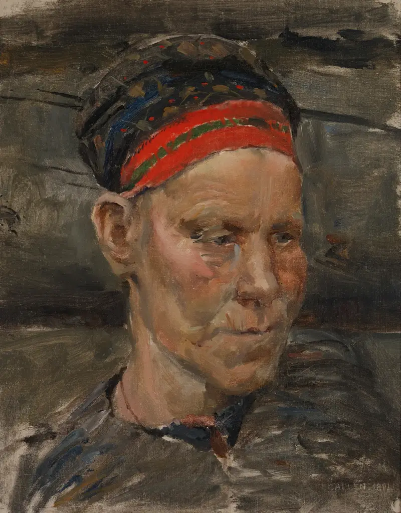Portrait Of A Karelian Woman av Akseli Gallen-Kallela