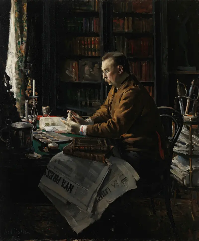 Portrait Of Doctor Herman Frithiof Antell av Akseli Gallen-Kallela
