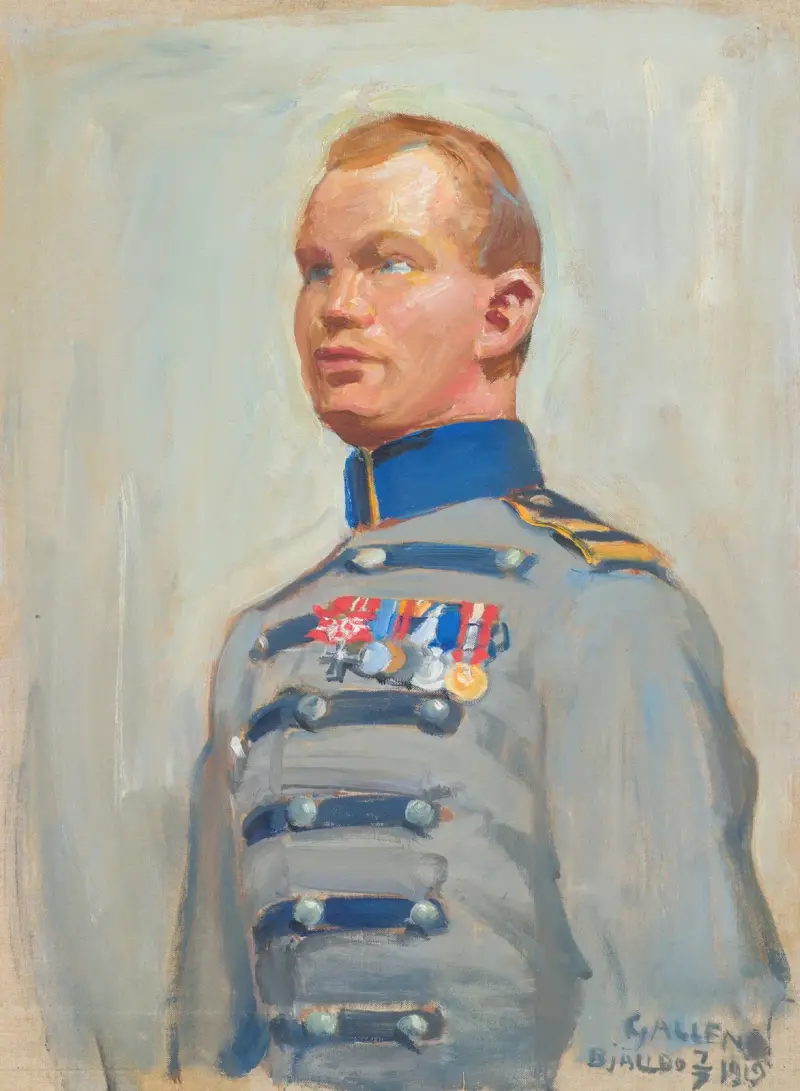 Regent Mannerheims ordonnans Gustaf Hagenau av Akseli Gallen-Kallela