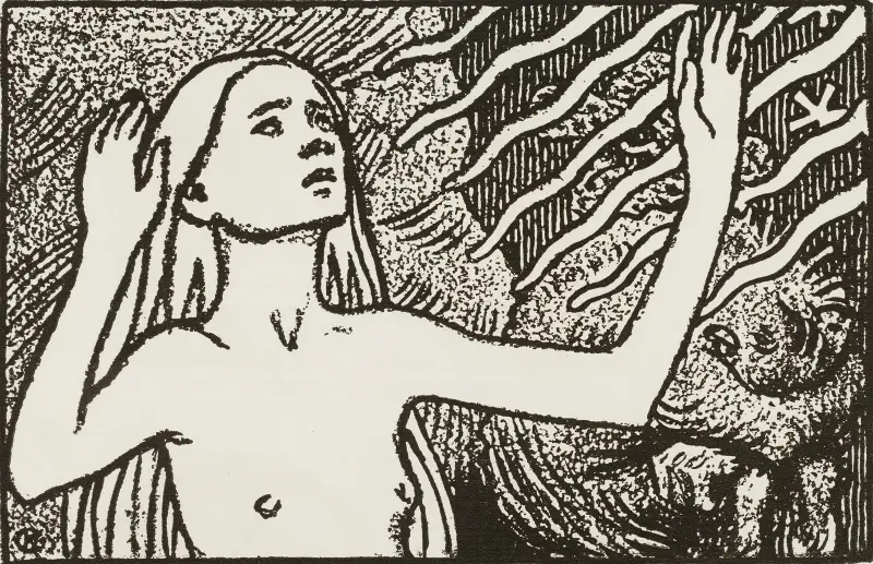 Bedjande jungfru av Akseli Gallen-Kallela