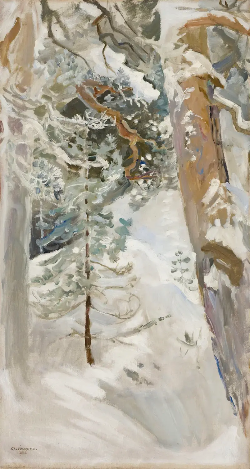 Snowscape av Akseli Gallen-Kallela
