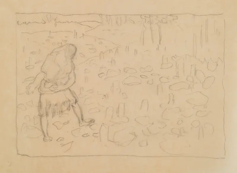 Det stora Kalevala; Dikten II, skiss av Akseli Gallen-Kallela