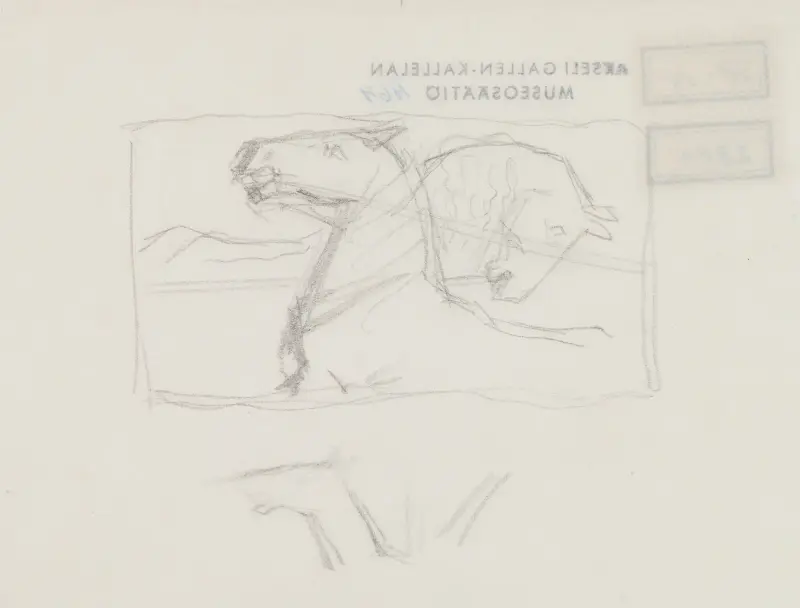 The Great Kalevala, Poem III, horses av Akseli Gallen-Kallela