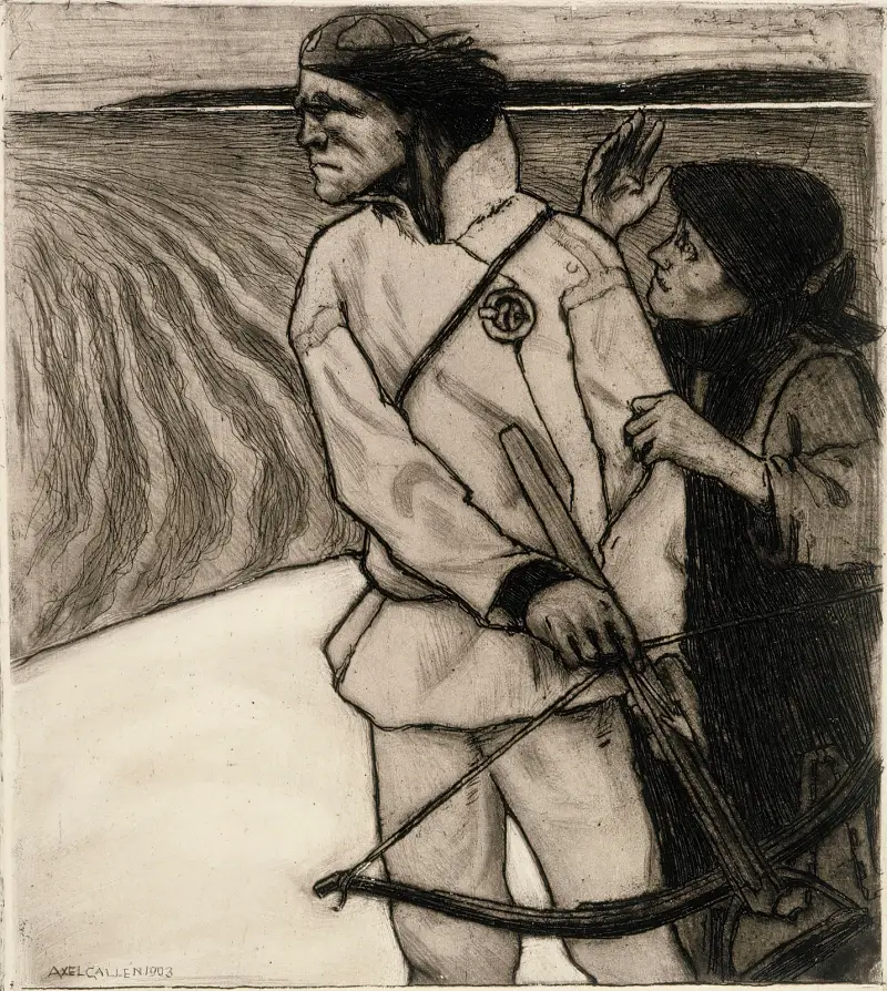 Joukahainens hämnd av Akseli Gallen-Kallela