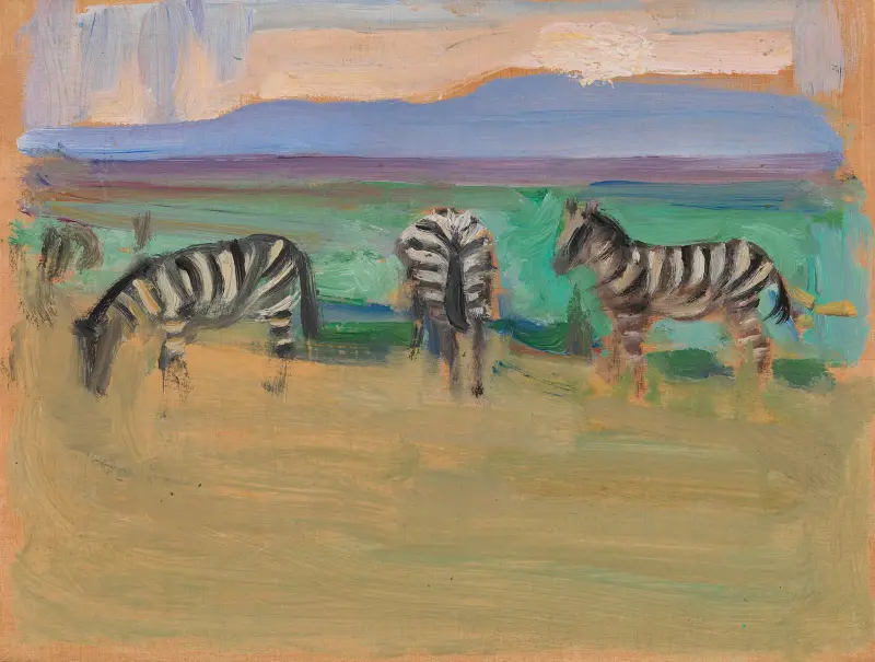 Zebras av Akseli Gallen-Kallela