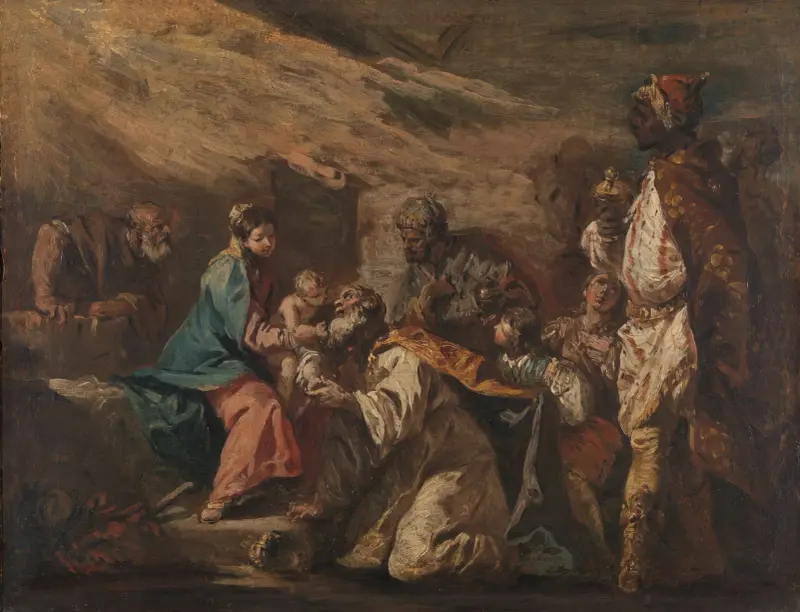 Adoration of the Magi av Gaspare Diziani