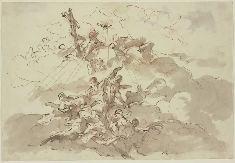 Apotheosis of a saint av Gaspare Diziani