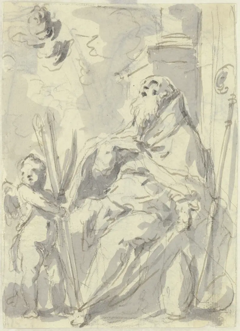 Heiliger Bischof von Gaspare Diziani