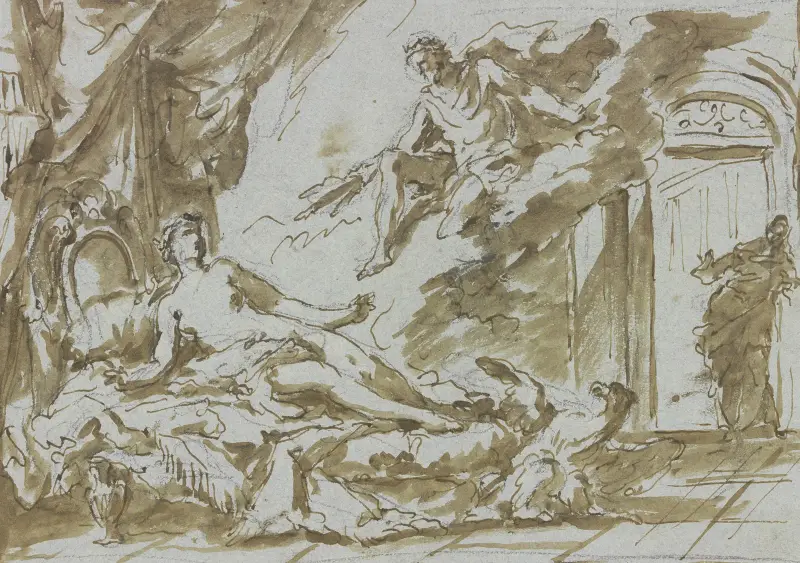 Jupiter und Semele von Gaspare Diziani