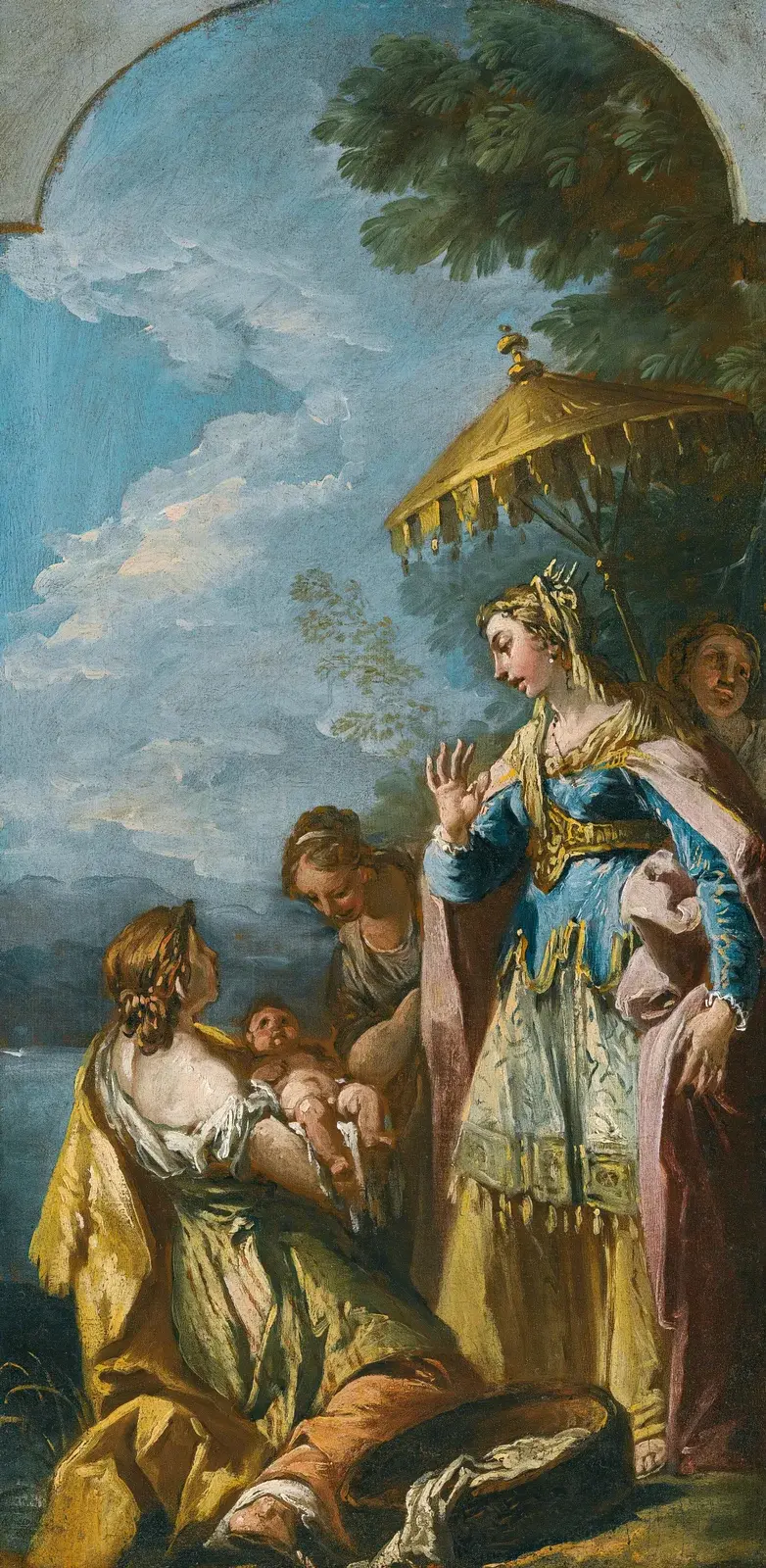 Die Auffindung des Moses von Gaspare Diziani