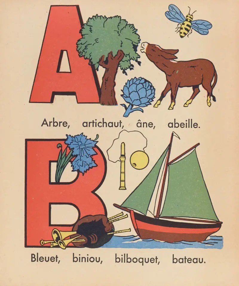 A. B. C. à colorier Pl.02 av Gaston Marechaux