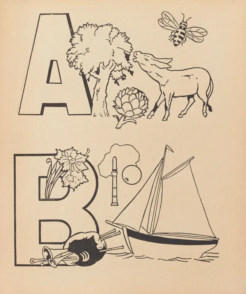 A. B. C. à colorier Pl.03 av Gaston Marechaux