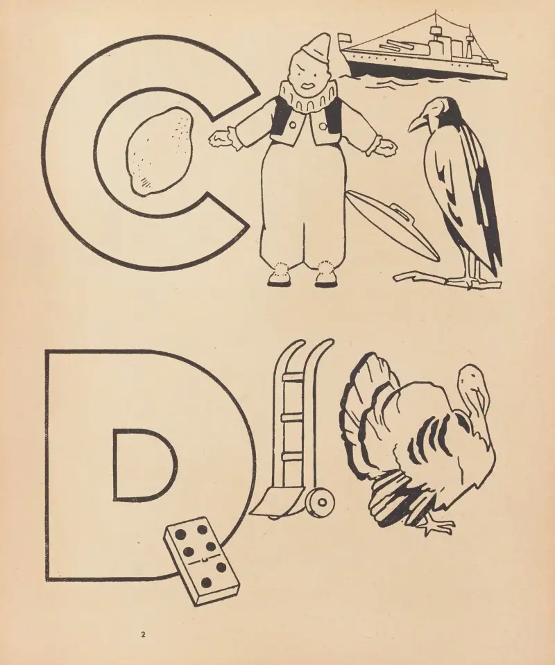 A. B. C. à colorier Pl.05 av Gaston Marechaux