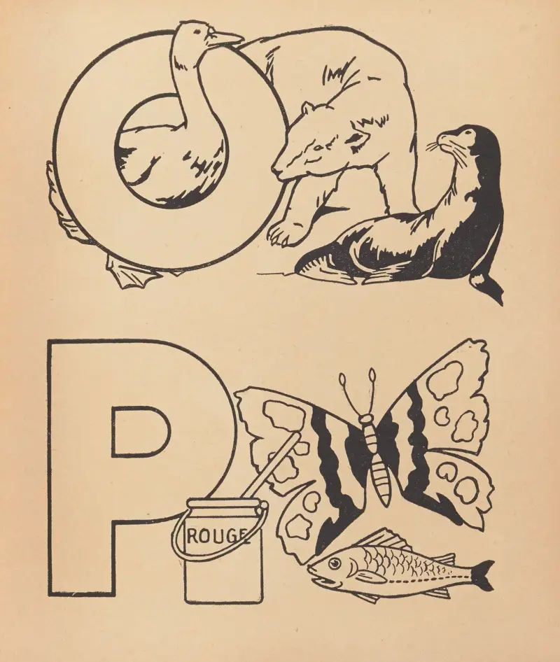 A. B. C. à colorier Pl.17 av Gaston Marechaux
