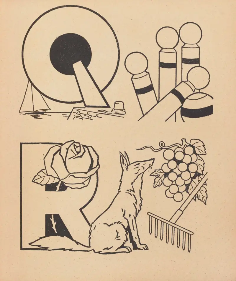 A. B. C. att färglägga Pl.19 av Gaston Marechaux
