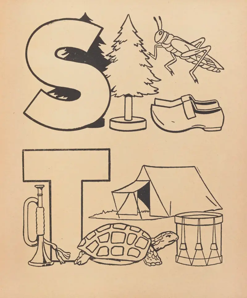 A. B. C. à colorier Pl.21 av Gaston Marechaux