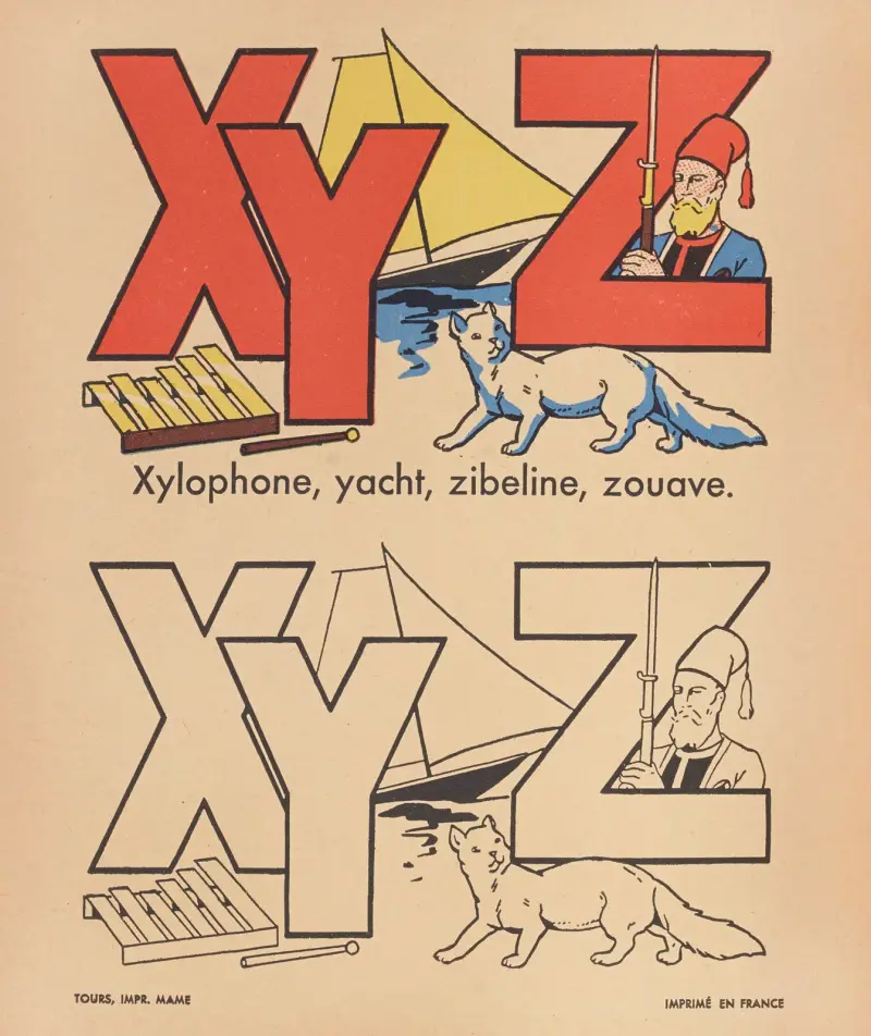 A. B. C. à colorier Pl.24 av Gaston Marechaux