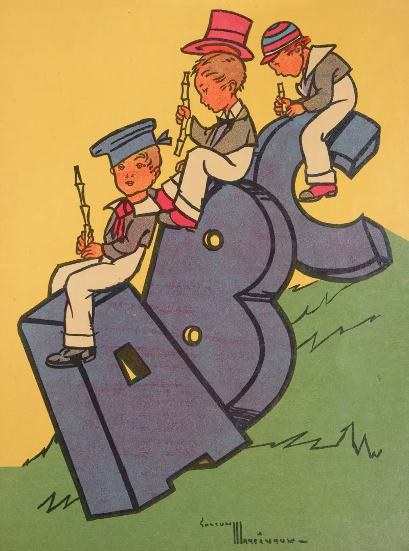 Låt oss lära oss läsa Pl.01 av Gaston Marechaux