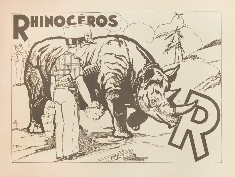 Rhinocéros av Gaston Marechaux