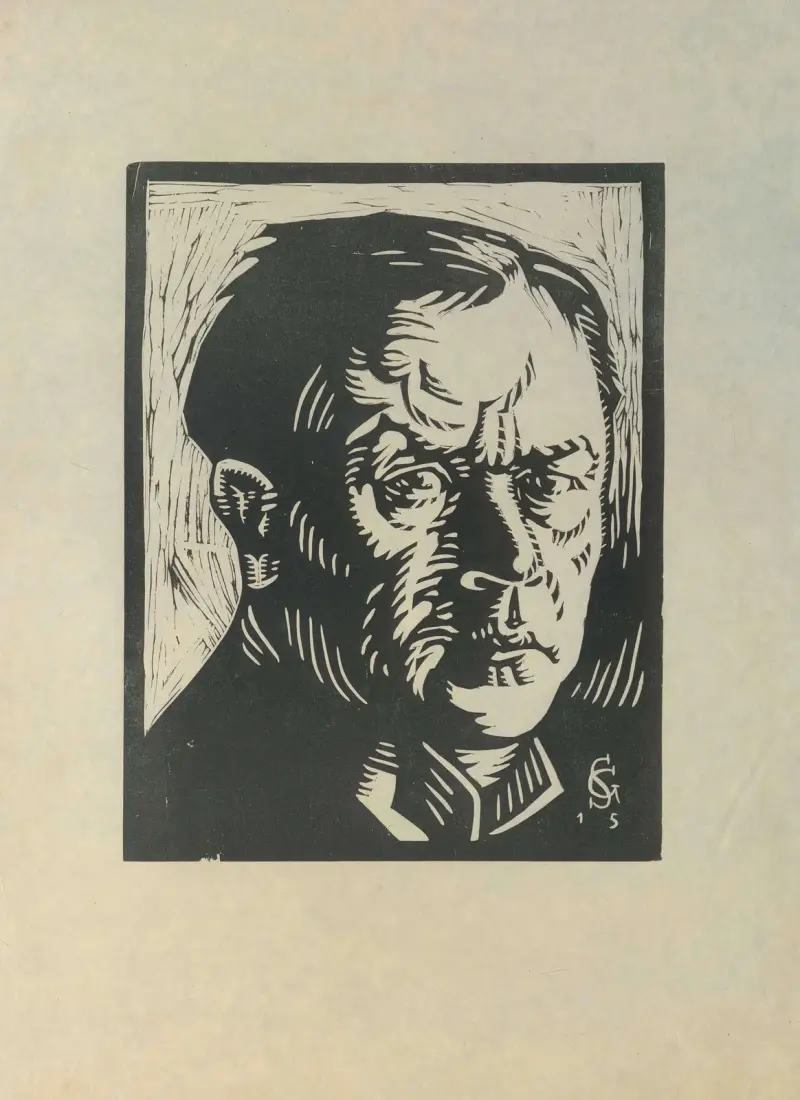 Portrait Hans von Strasdurisella, 1915 – nr 1 av Georg Scholz