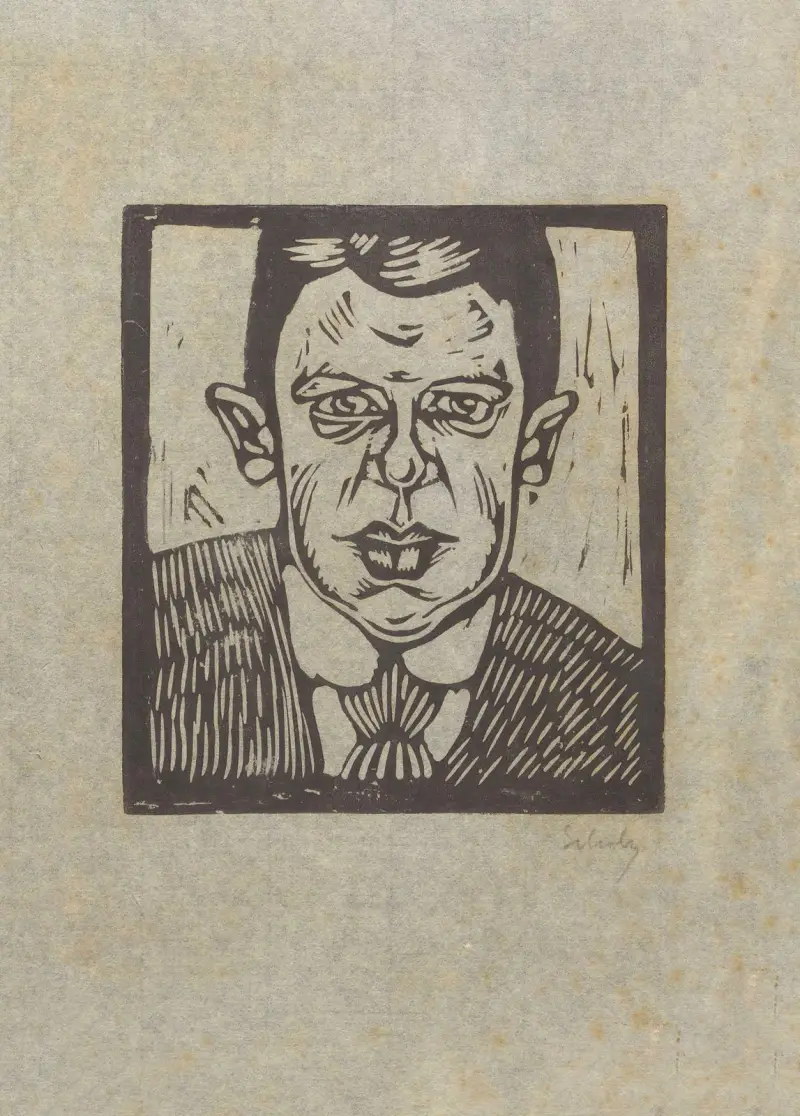 Portrét muže, Georg Scholz
