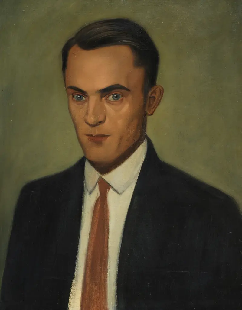 Porträt Erwin Hildinger von Georg Scholz