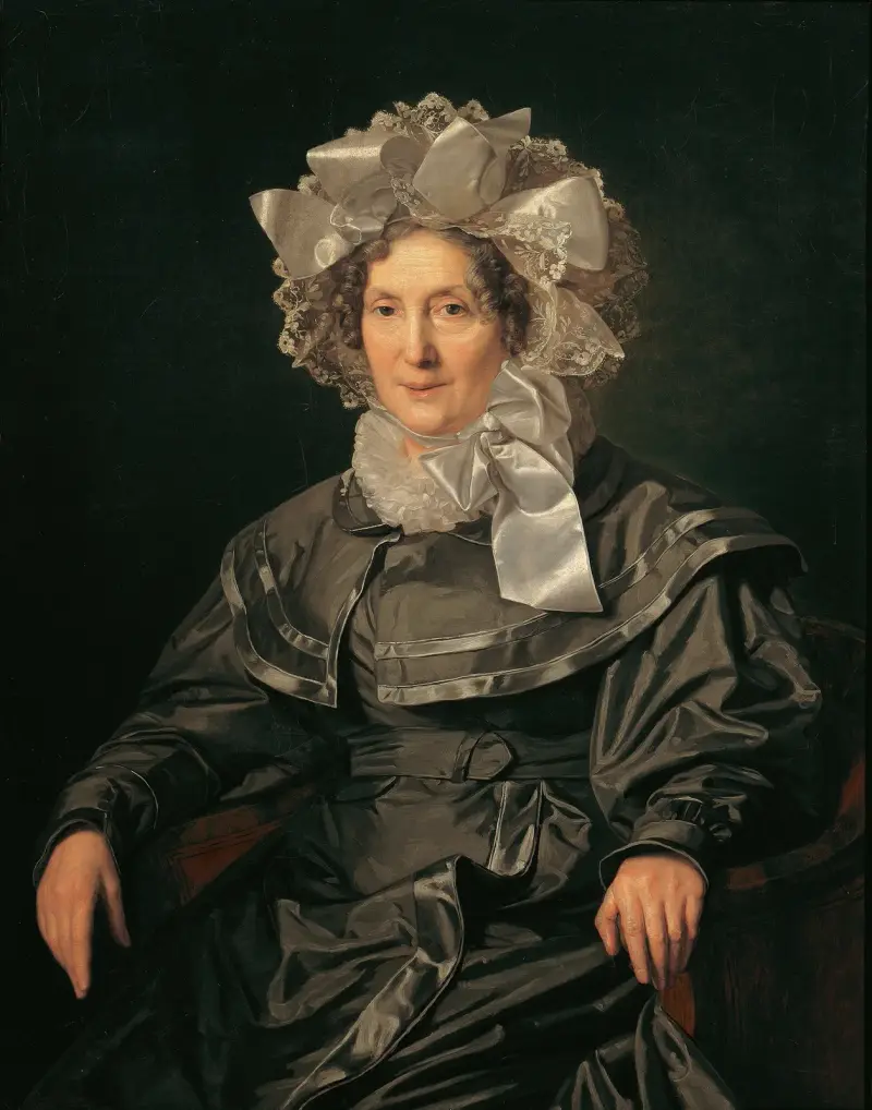 Elisabeth Waldmüller, konstnärens mor av Ferdinand Georg Waldmüller
