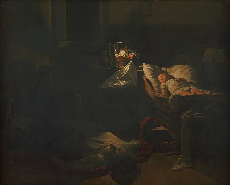 Erschöpfte Kraft von Ferdinand Georg Waldmüller