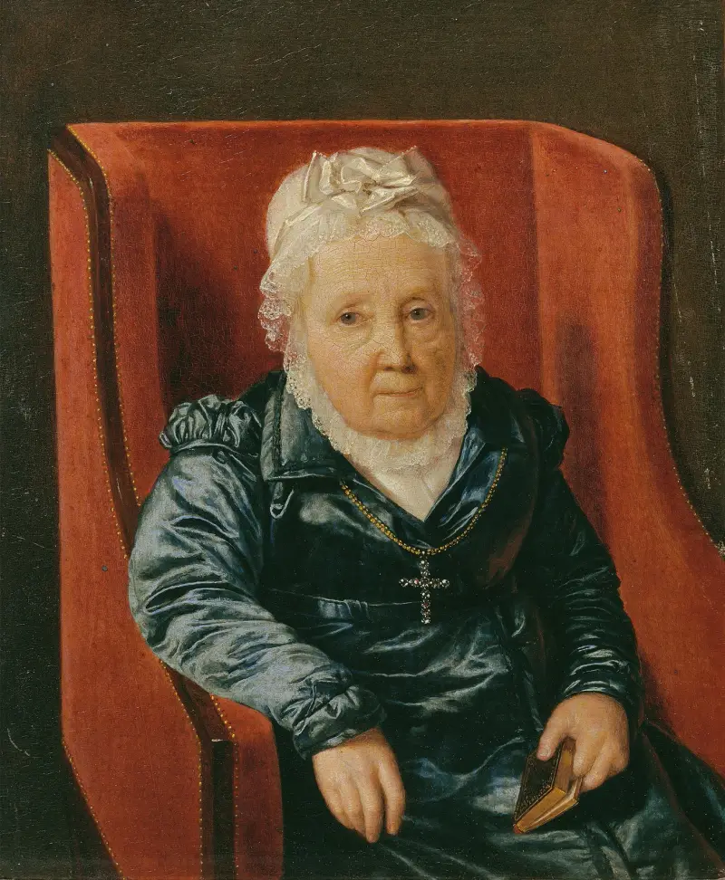 Rosina Wieser im Lehnstuhl av Ferdinand Georg Waldmüller