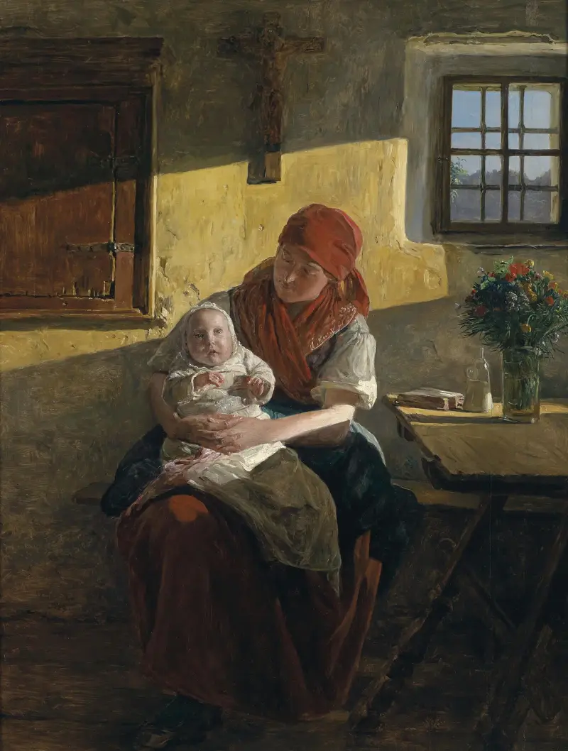 Söndagsro av Ferdinand Georg Waldmüller