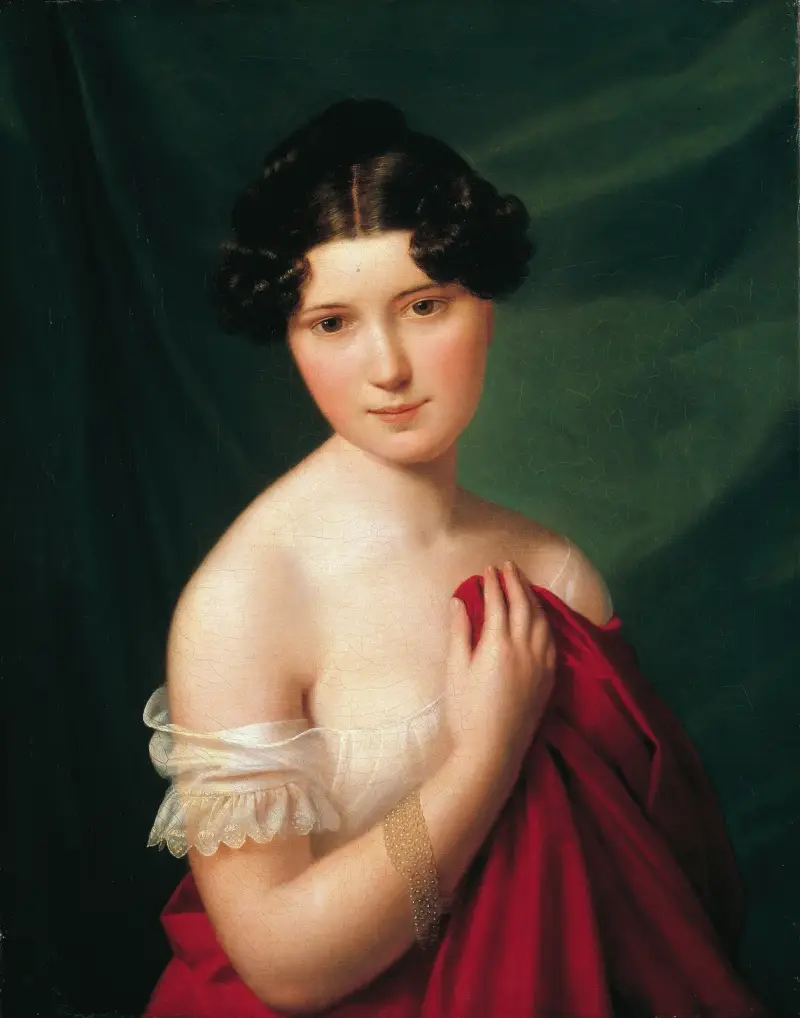 Hovskådespelerskan Sophie Müller av Ferdinand Georg Waldmüller