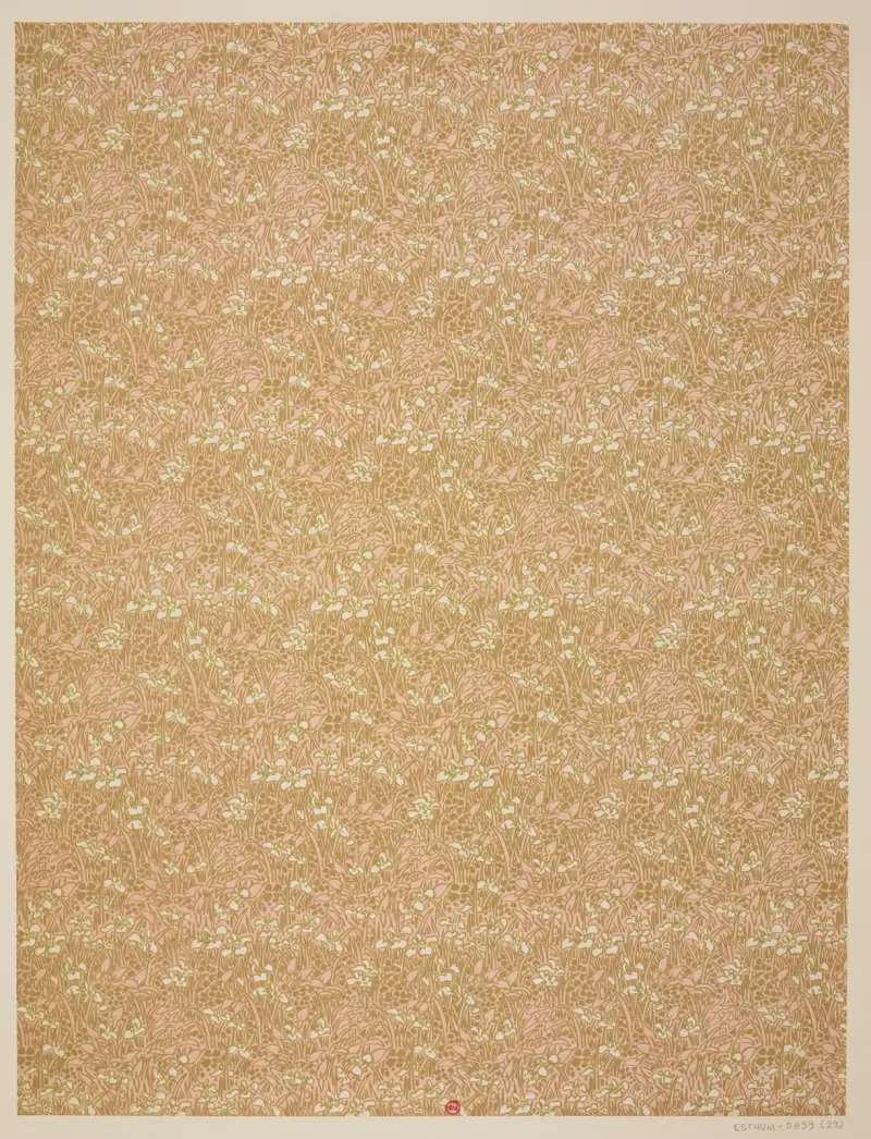 Vorsatzpapiere für Eugène Verneau, Tafel 29 von George Auriol