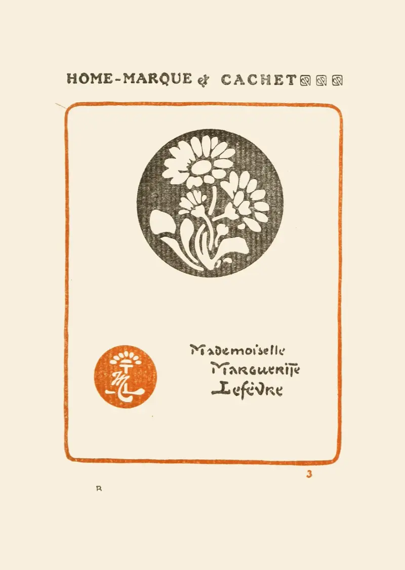 Le second livre des monogrammes, marques, cachets et es libris Pl.03 av George Auriol