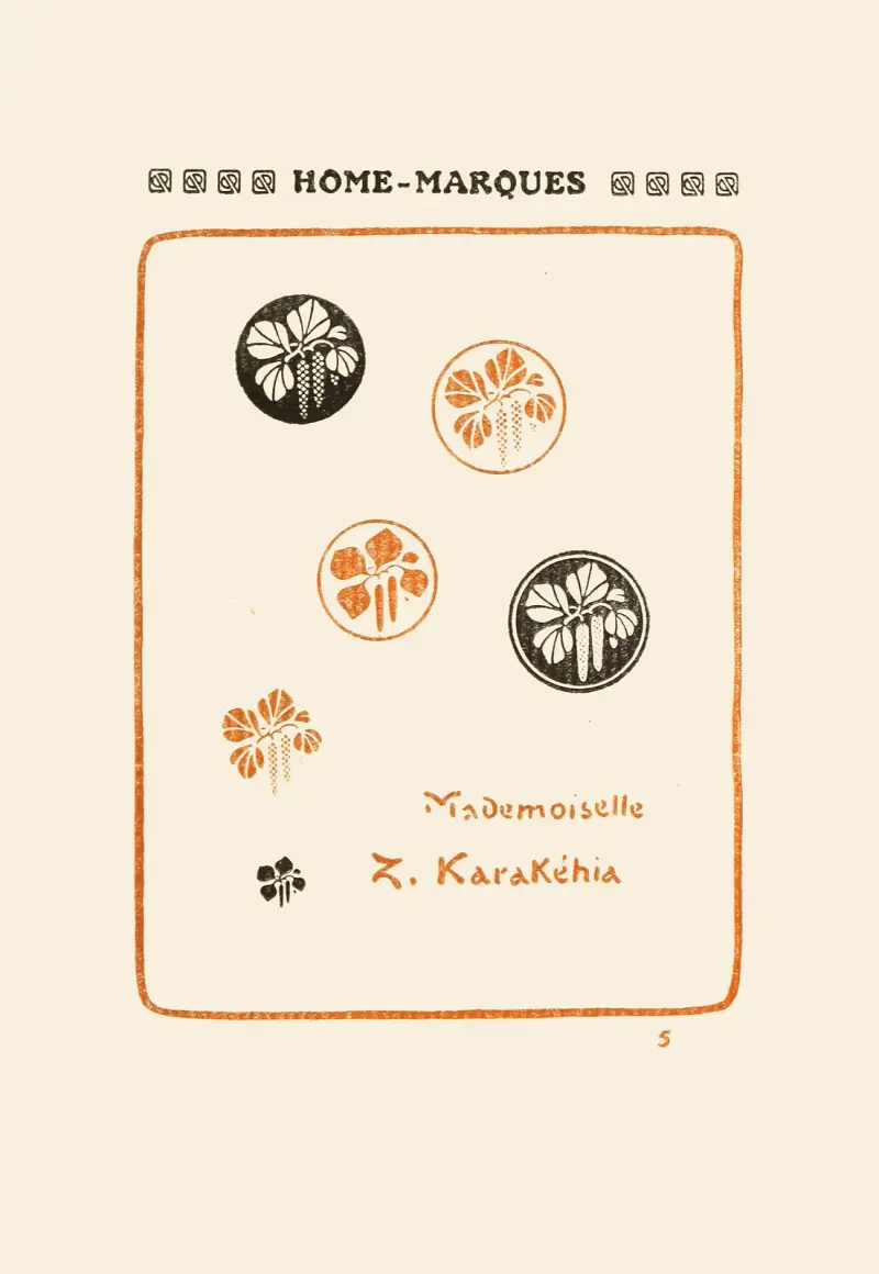 Monogram, märken, sigill och exlibris – andra boken, pl. 05 av George Auriol