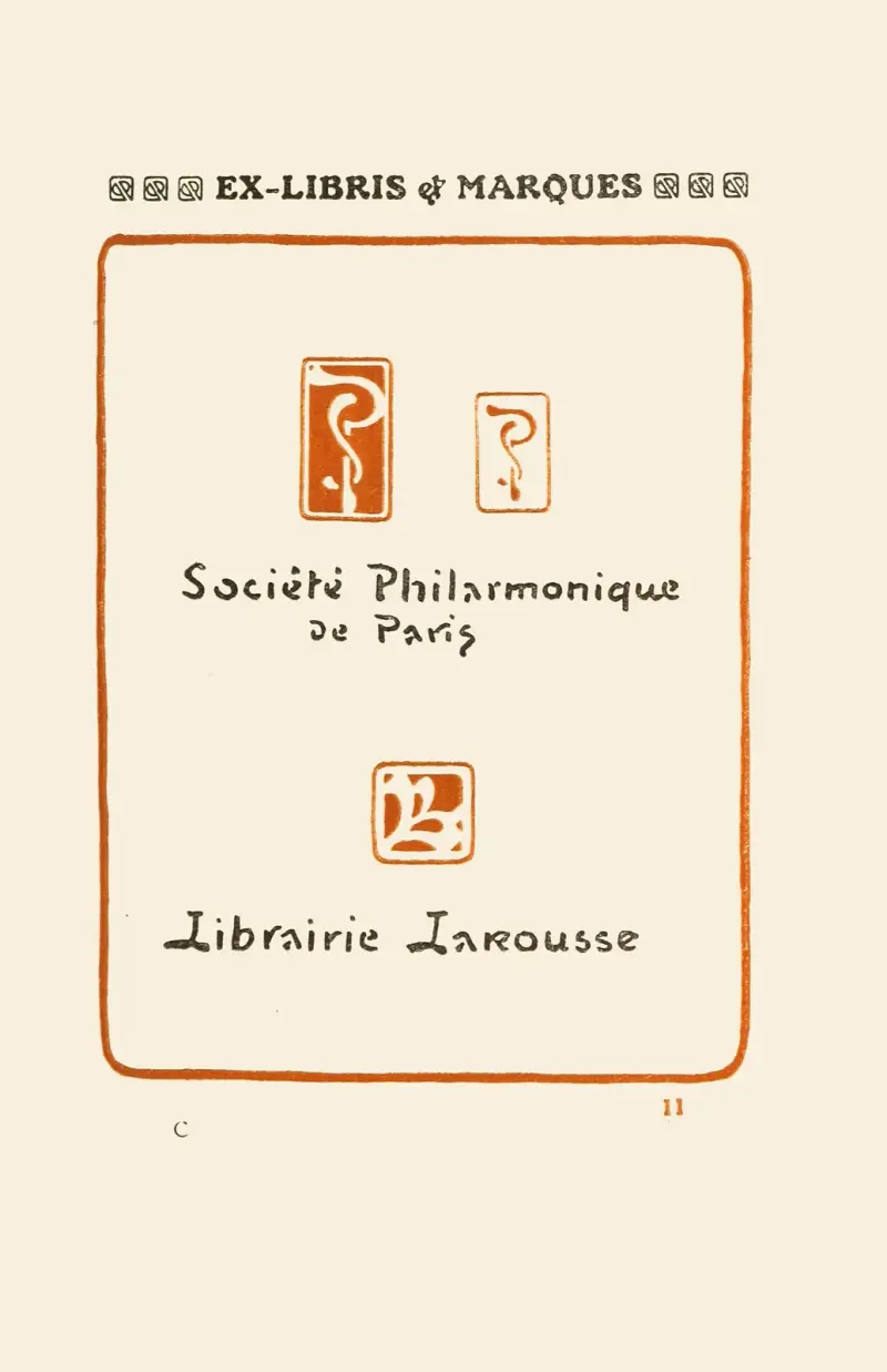 Le second livre des monogrammes, marques, cachets et es libris Pl.09 av George Auriol