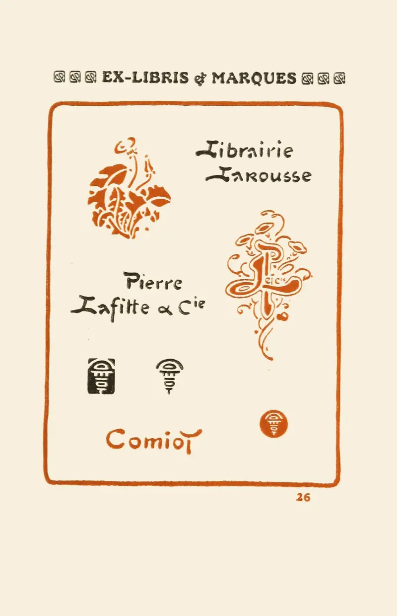 Andra boken om monogram, märken, sigill och exlibris, pl. 24 av George Auriol